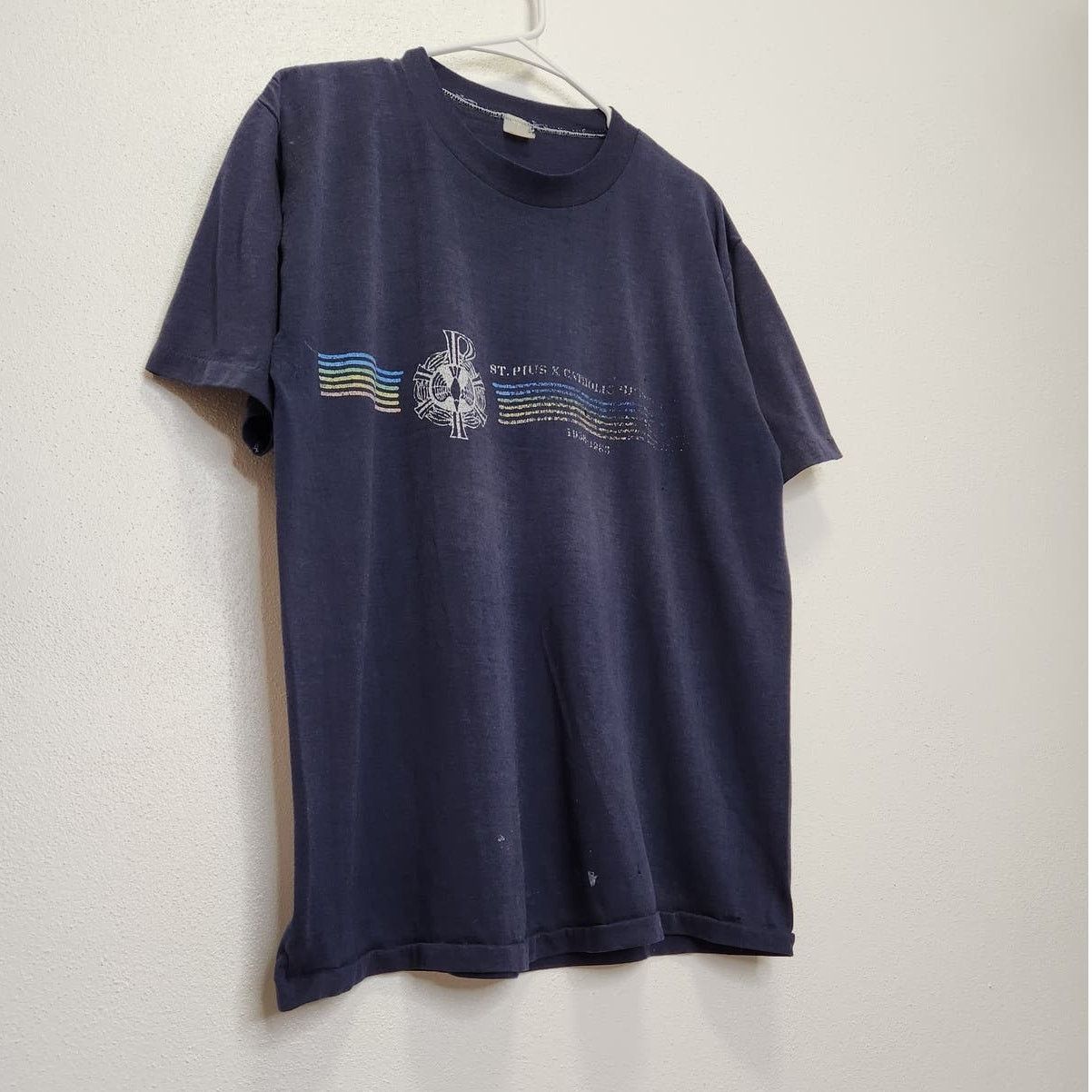 Vintage Vintage 70s St. Pius Catholic Church School Thrashed Worn Size US M / EU 48-50 / 2 - 3 Thumbnail
