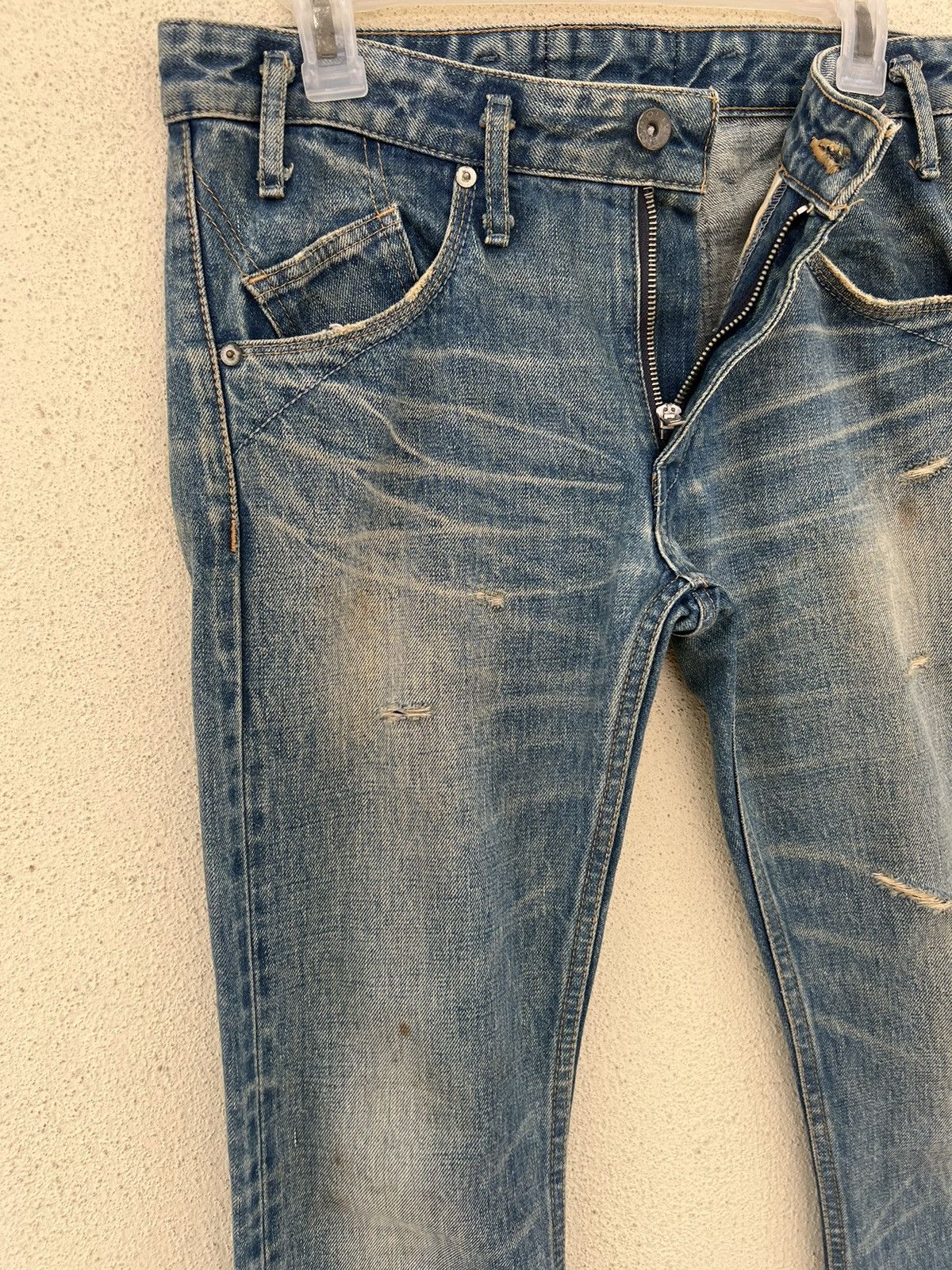 Mr. Olive Mr. Olive Japan Mud Denim Selvedge Distressed Jeans Size US 29 - 8 Thumbnail