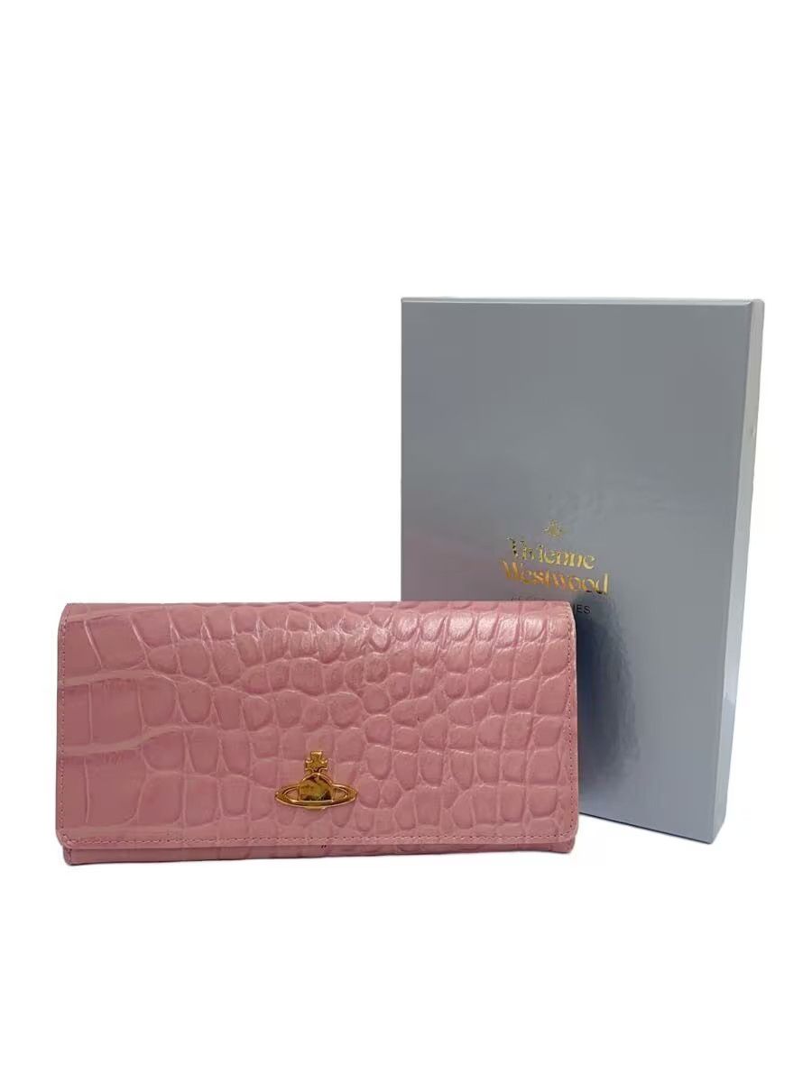 Vivienne Westwood Crocodile Embossed Orb Leather Wallet Size ONE SIZE - 1 Thumbnail