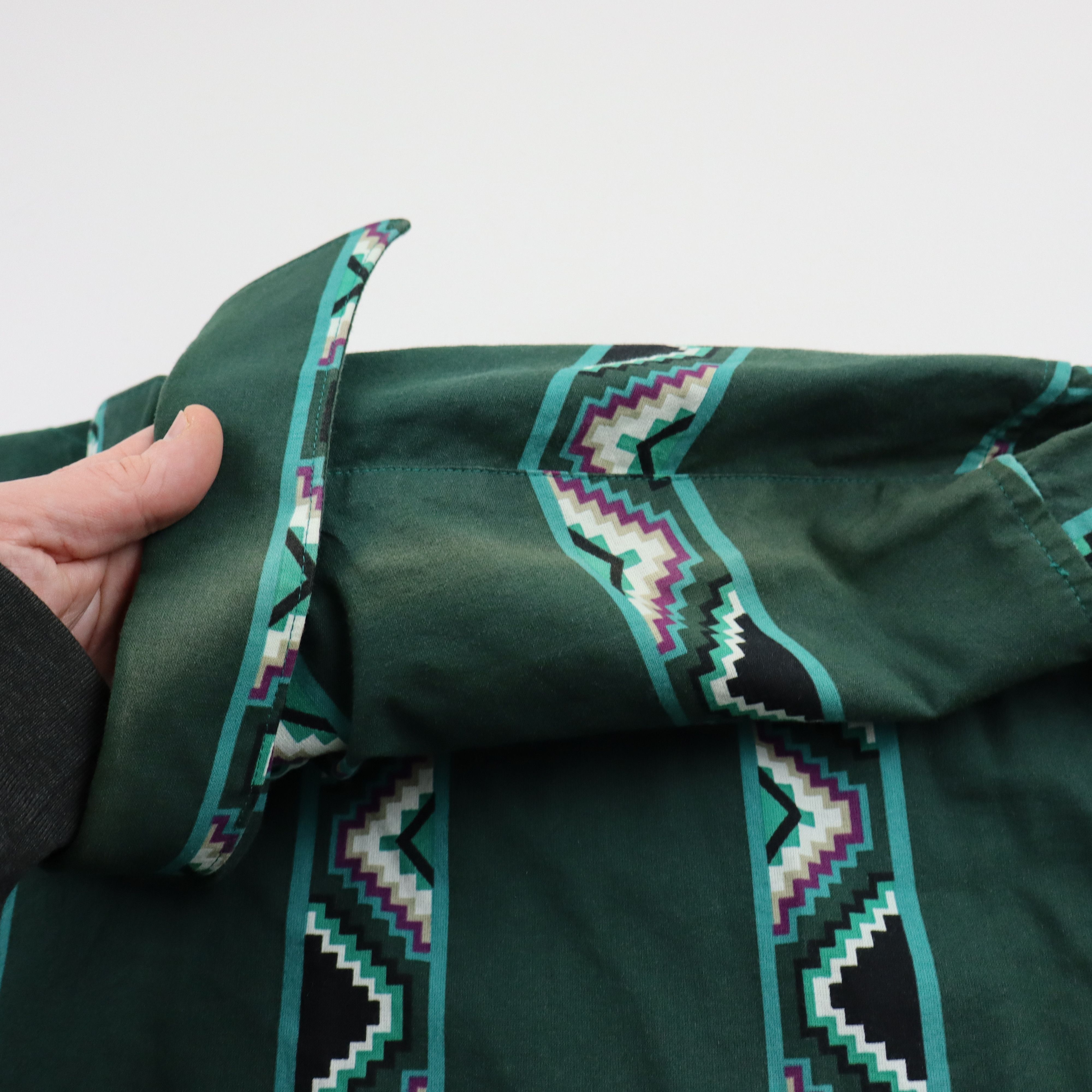 Tribal Streetwear × Vintage × Wrangler Vintage Wrangler Brushpopper Western Cowboy Aztec Shirt Size US L / EU 52-54 / 3 - 8 Thumbnail