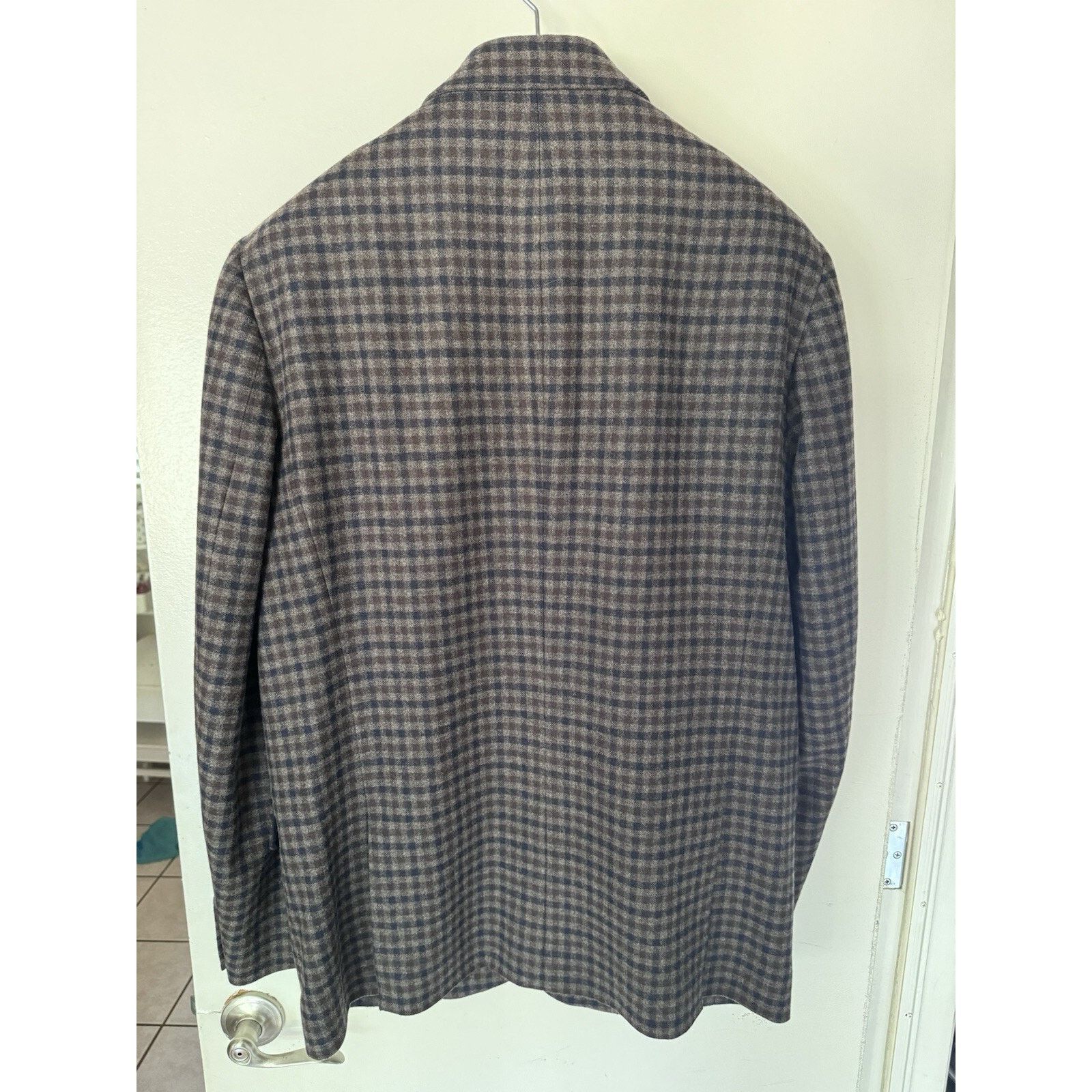 Vince Vince Checkered Wool Blend Sport Coat Blazer EUC Sz 46 Size 46R - 5 Thumbnail