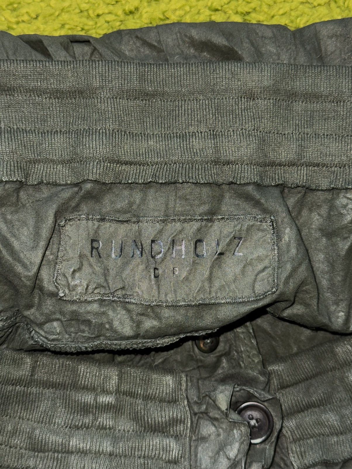 Designer × Rundholz Rundholz DIP avant garde dark green waxed midi skirt Size 28" / US 6 / IT 42 - 5 Thumbnail