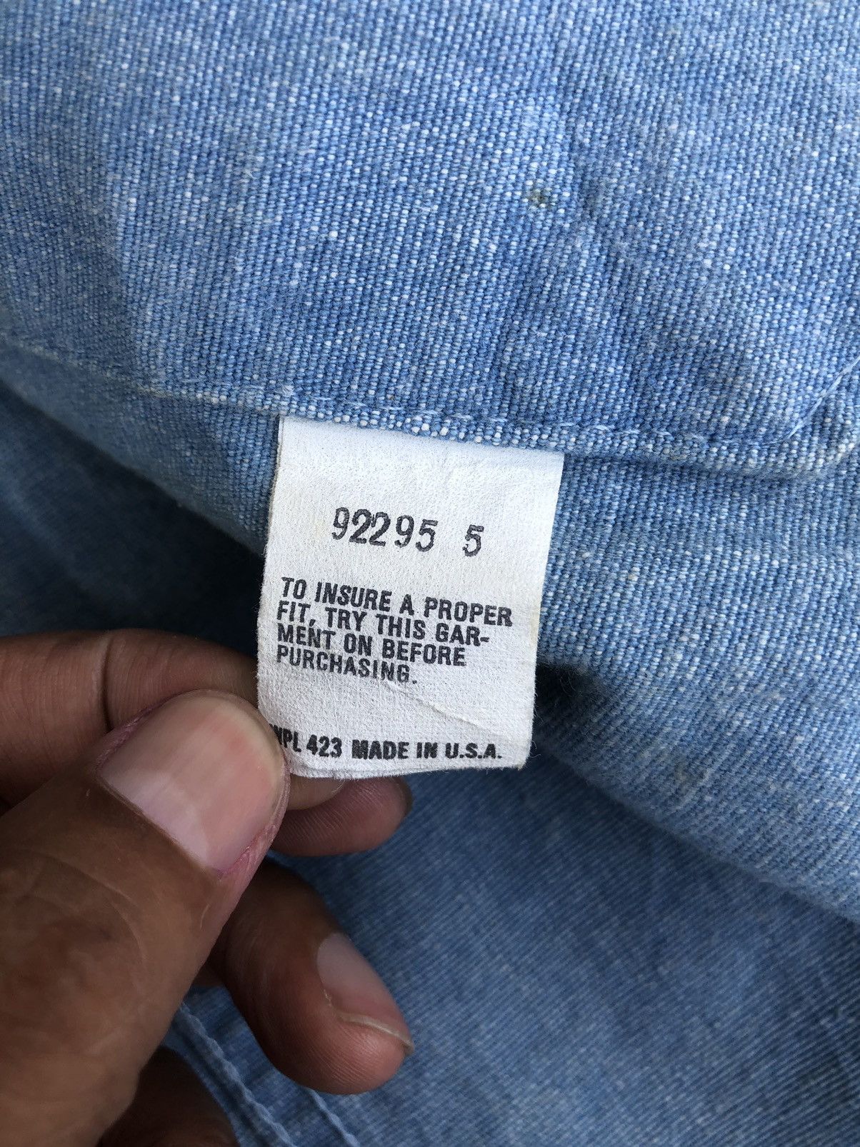 Levi's Vintage 80’s Levi’s Denim Jacket Distressed Size US M / EU 48-50 / 2 - 15 Thumbnail