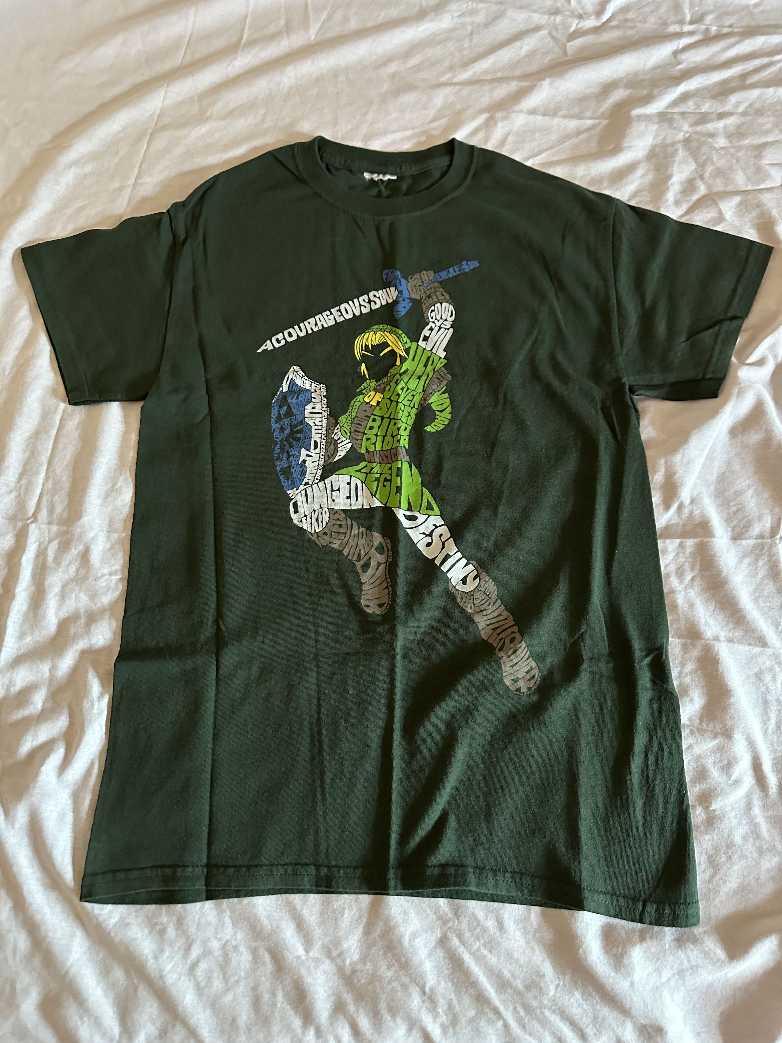 Nintendo Legend of Zelda Link Green Graphic Tee Shirt Mens Small Size US S / EU 44-46 / 1 - 1 Thumbnail