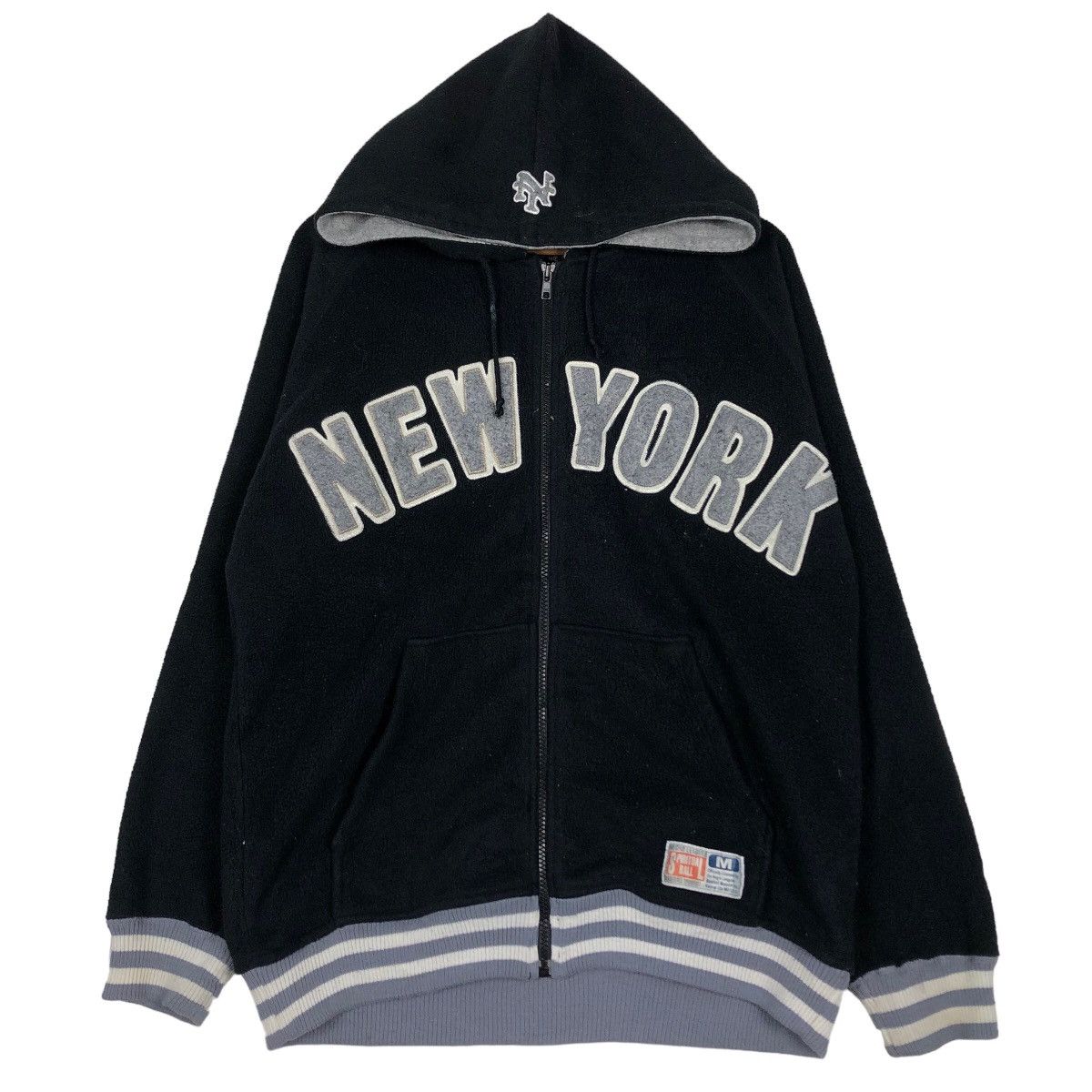 Japanese Brand 🔥Vintage Spiritual Ball Bomber Jacket New York Big Logo Size US M / EU 48-50 / 2 - 1 Thumbnail