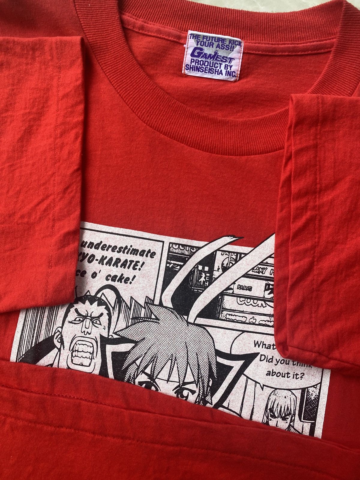 Anime Street Fighter Gamest 1996 Alpha Sakura Manga Panel Tee Size US L / EU 52-54 / 3 - 5 Thumbnail