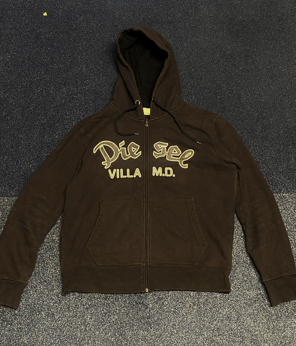 Diesel Diesel Brown Zip-up Sweatshirt Y2K Size US XL / EU 56 / 4 - 1 Thumbnail