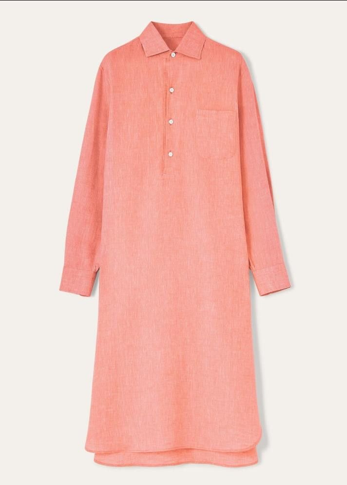 Loro Piana o1srvl11e0526 FAP3840 Lora Dress in Peach Candle Size XS / US 0-2 / IT 36-38 - 1 Thumbnail