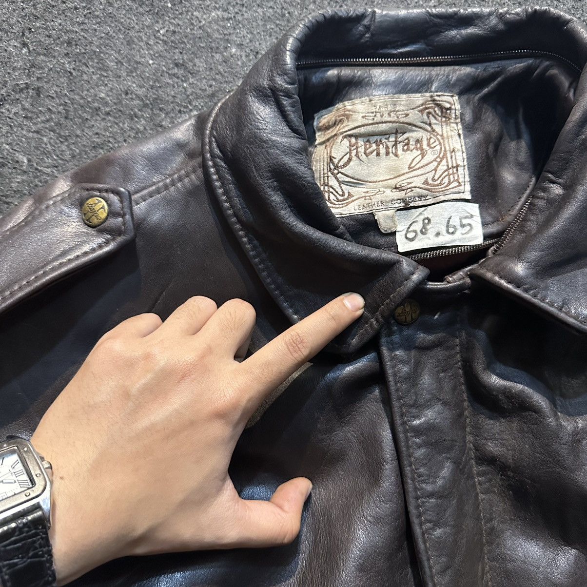 Vtg Heritage Paris Leather Jacket