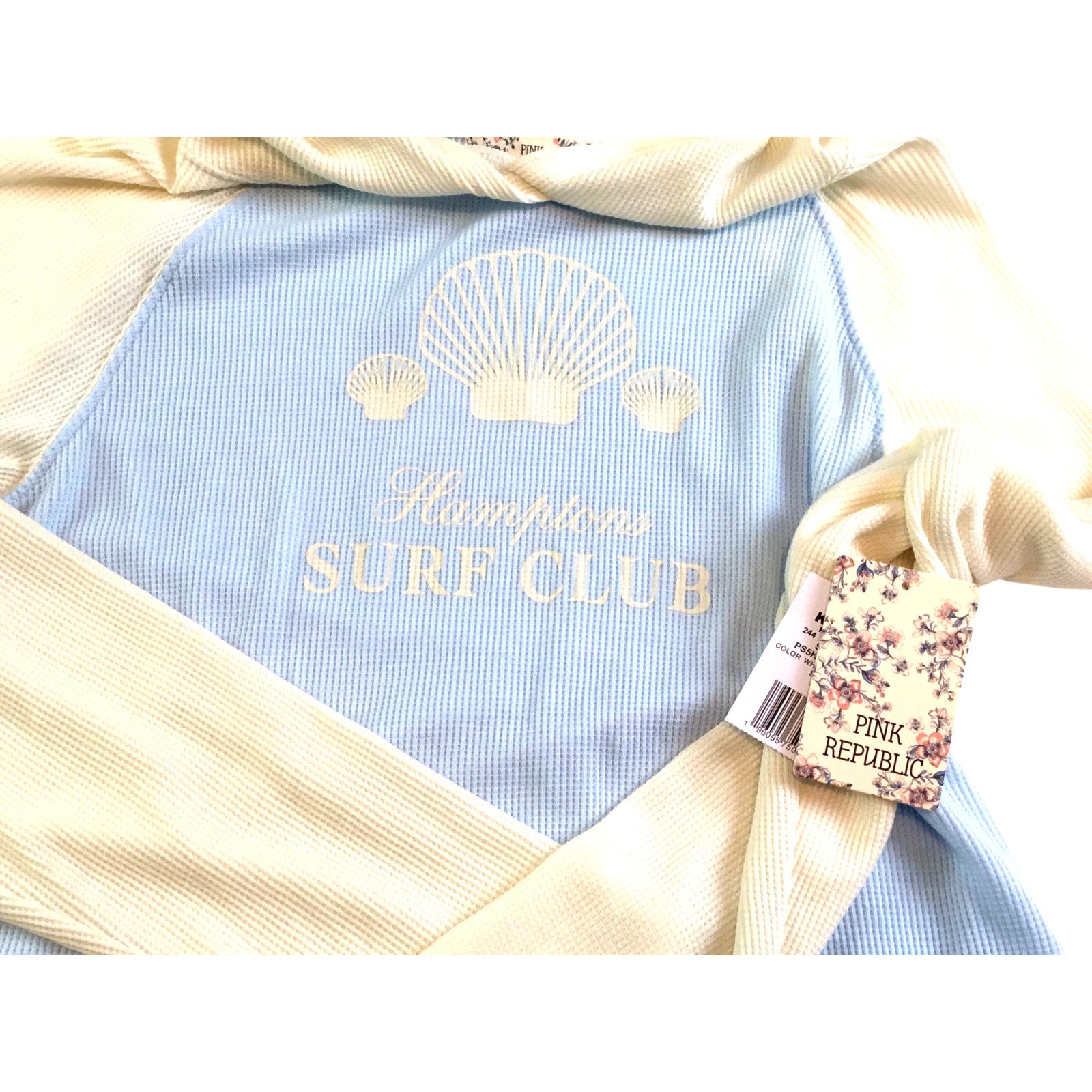 Other Hoodie Hampton Surf Club Pink Republic NWT Waffle Weave L Size L / US 10 / IT 46 - 4 Thumbnail