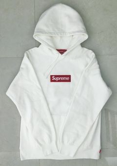 Supreme White Box Logo Hoodie White | Grailed