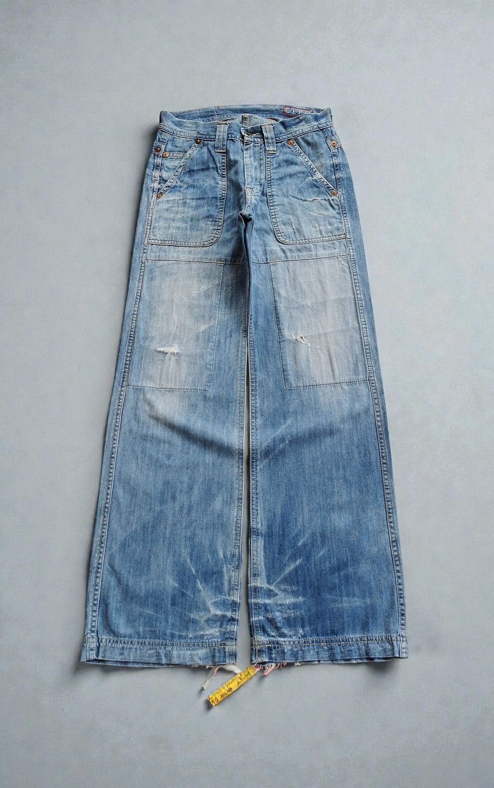 FCUK Cepo Baggy Wide Leg Carpenter Jeans STYLE FCUK Size US 27 - 1 Thumbnail