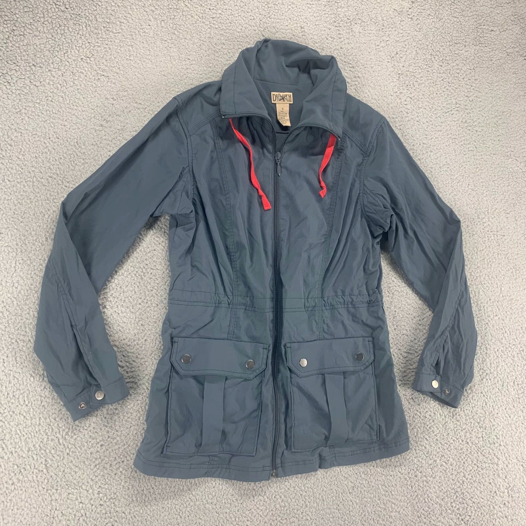 CO Duluth Trading Co Jacket Womens Small Blue Polyester Full Zip Outdoor Pockets Size S / US 4 / IT 40 - 2 Thumbnail