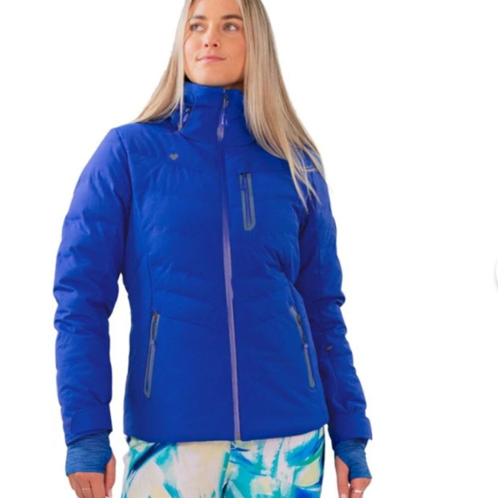 Obermeyer Obermeyer Sz 18 Cosima Down Ski Jacket Stellar/Royal Blue Size XXL / US 16-18 / IT 52-54 - 7 Thumbnail