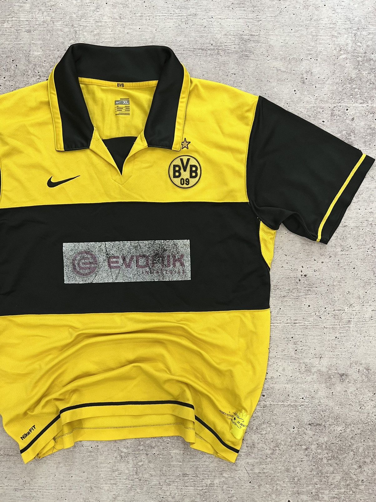 Nike 🩸RARE🩸Nike BVB Borussia Dortmund 2007 Home Jersey Size US XL / EU 56 / 4 - 3 Thumbnail