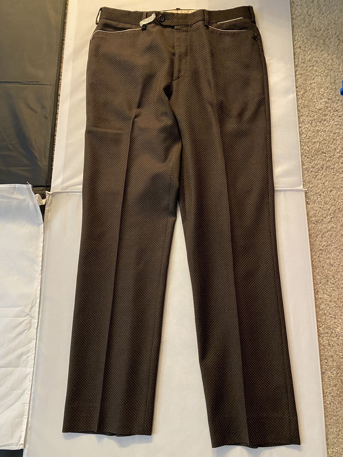 Image of Vintage Paul Smith Pants Trousers in Brown, Men's (Size 31)