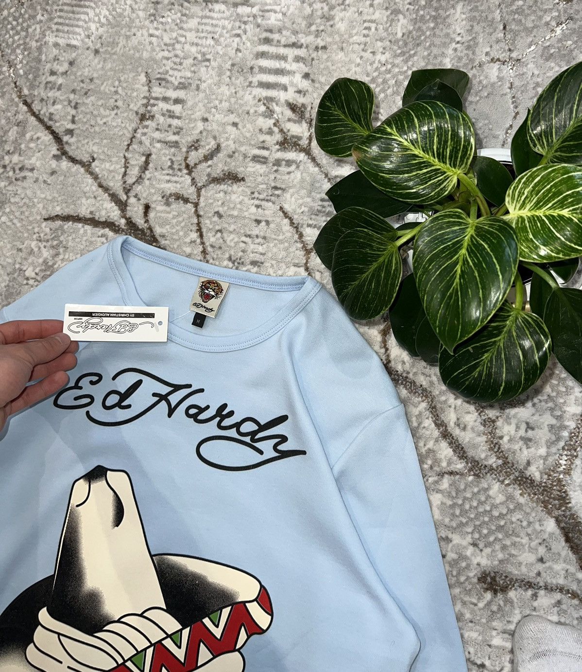 Ed Hardy × Vintage ED HARDY VINTAGE LIGHT SWEATSHIRT CREWNECK AFFLICTION STYLE Size US M / EU 48-50 / 2 - 6 Thumbnail