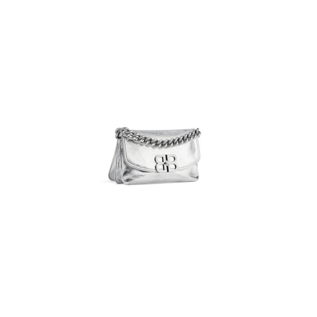 Balenciaga o1mt1gz0325 Size: OS / BB Soft Small Flap Bag Metallized Size ONE SIZE - 2 Thumbnail