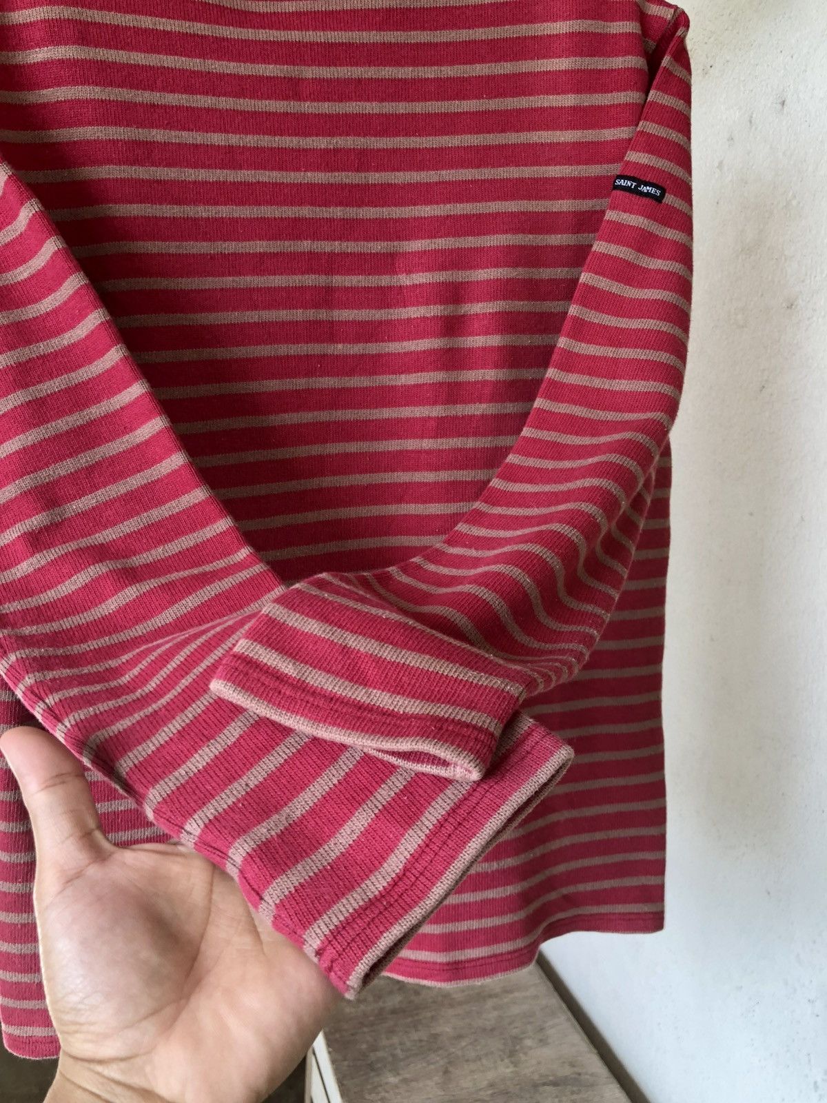 Saint James Vintage 90s Saint James Heavyweight Cotton Striped Breton Size US M / EU 48-50 / 2 - 4 Thumbnail