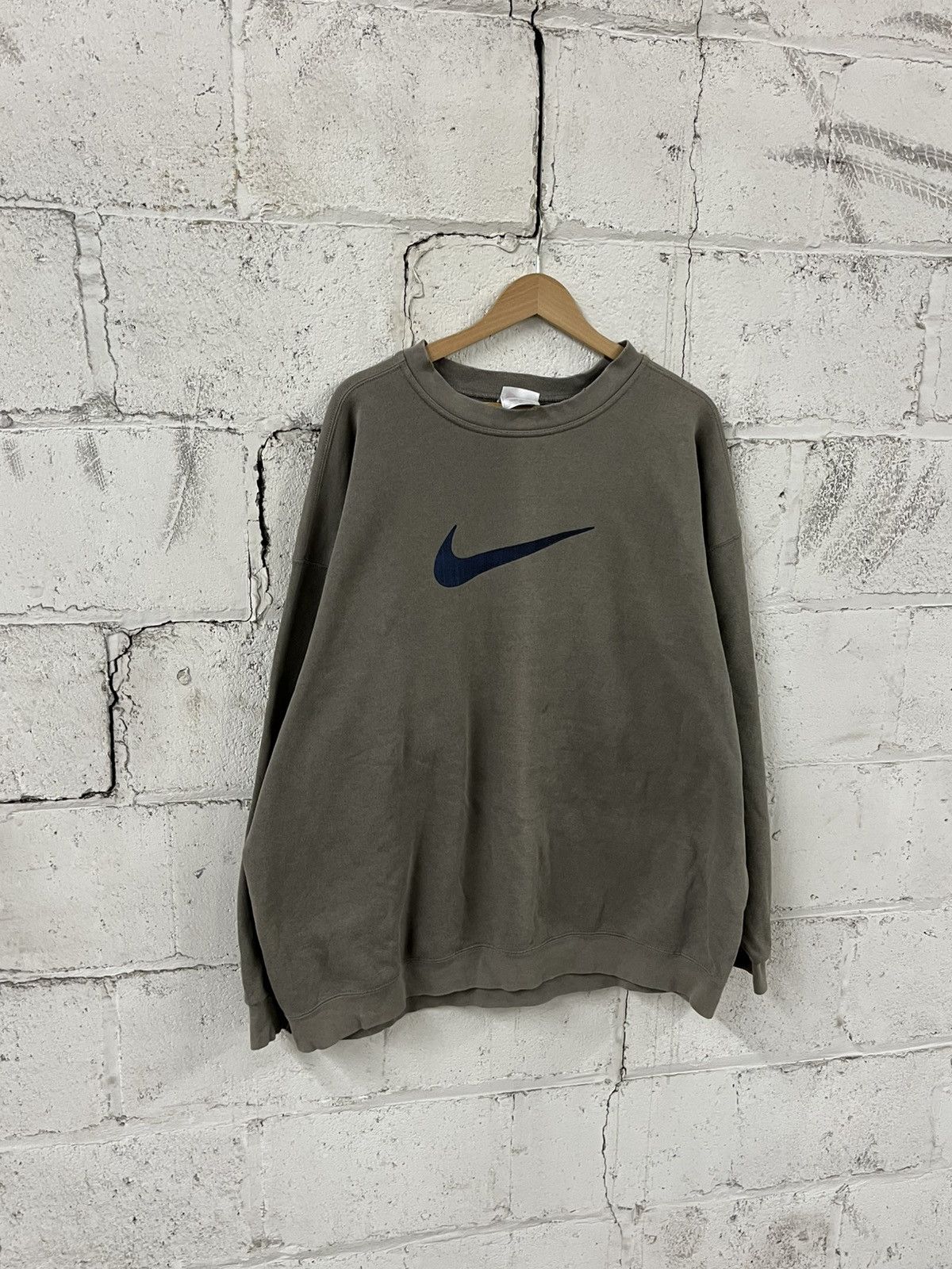 Nike Nike vintage center swoosh big swoosh faded, mocha brown Size US XXL / EU 58 / 5 - 4 Thumbnail