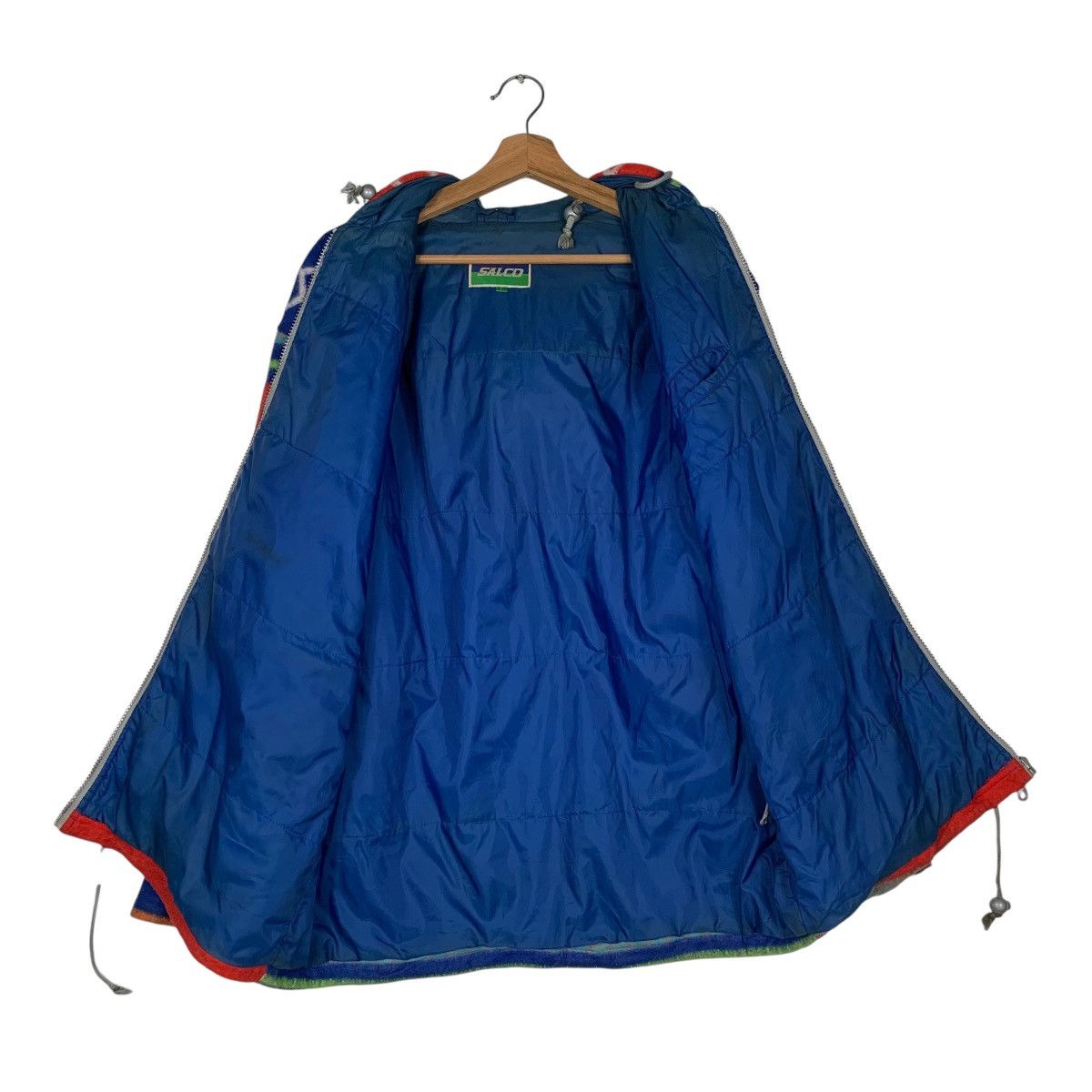 Japanese Brand Japanese Brand Salco Multicolor Aztech Fleece Hoodie Jacket Size US L / EU 52-54 / 3 - 12 Thumbnail