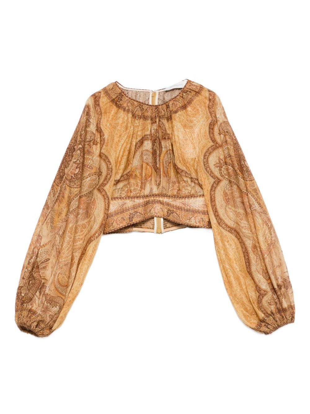 Zimmermann WANDERLUST COTTON AND SILK TOP Size M / US 6-8 / IT 42-44 - 1 Thumbnail
