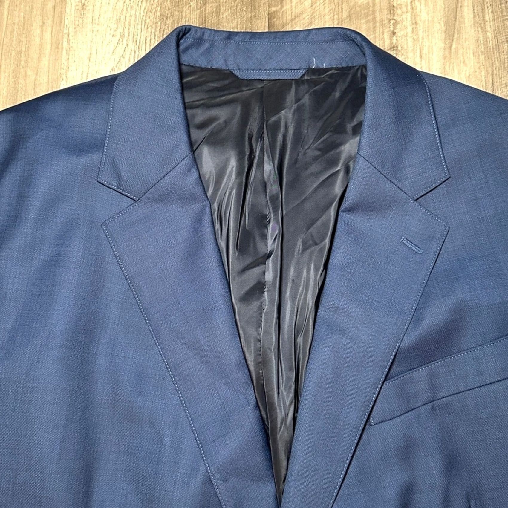 Bonobos Bonobos Wool Sport Coat - 50S Navy Blue 2 Piece Men Regular Size 50S Modern Fit Shirt Jacket Mens Size US M / EU 48-50 / 2 - 6 Thumbnail
