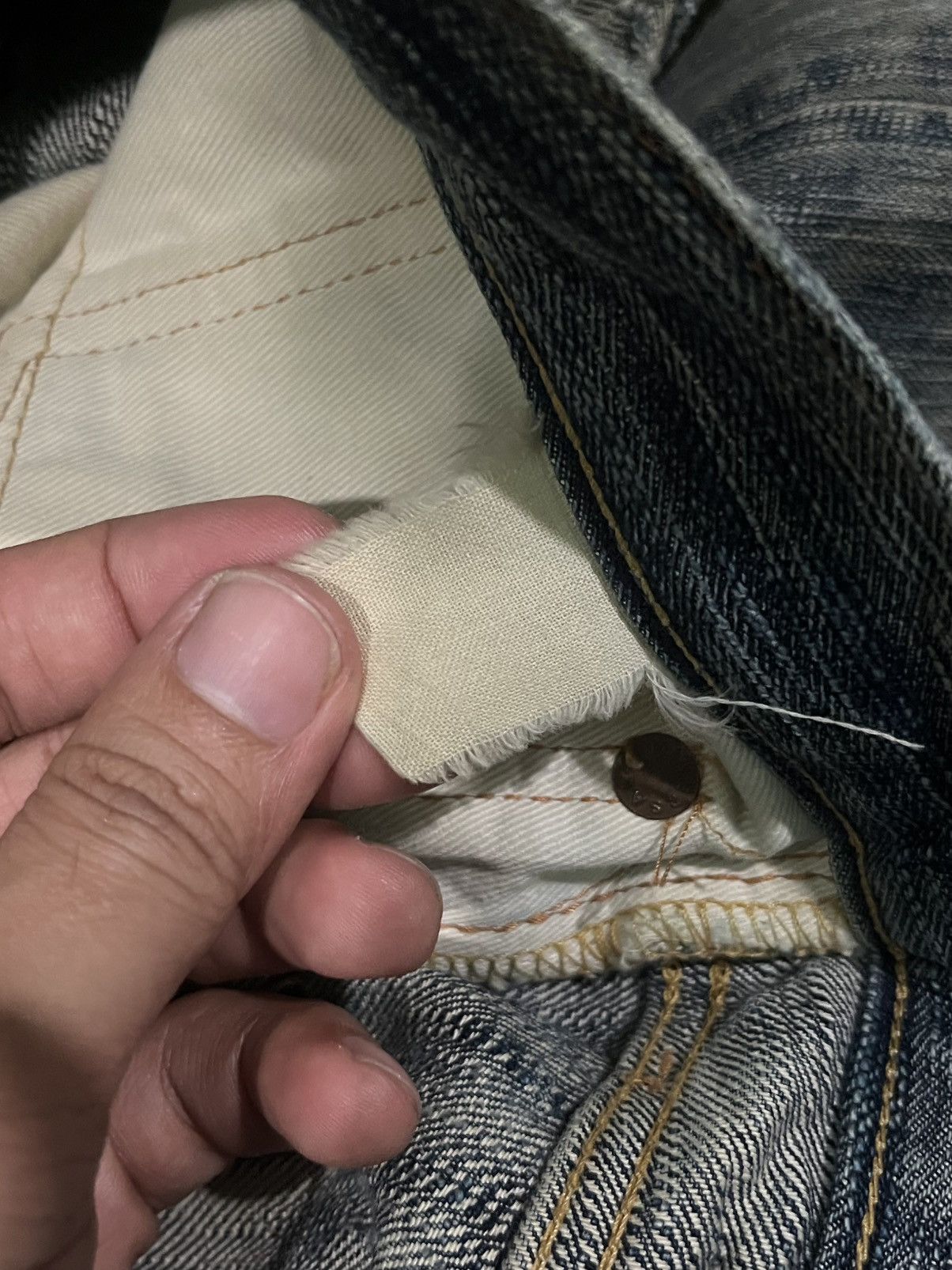 Kapital Vintage 18oz Eight G Union Made Selvedge Distressed Jeans Size US 30 / EU 46 - 24 Thumbnail