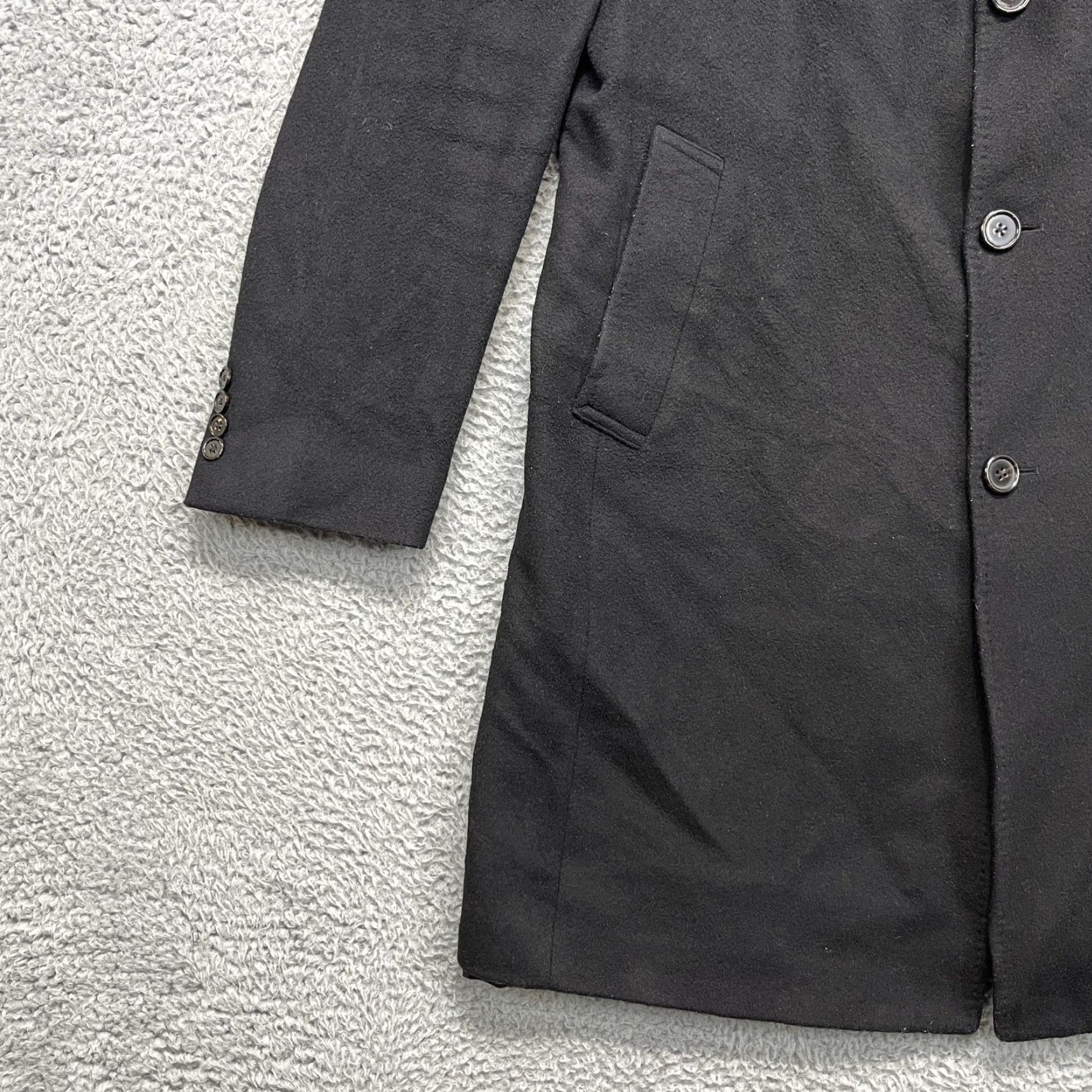 Ralph Lauren Lauren Ralph Lauren Coat Mens 44L Black Wool Cashmere Blend Overcoat Lined Size US S / EU 44-46 / 1 - 4 Thumbnail