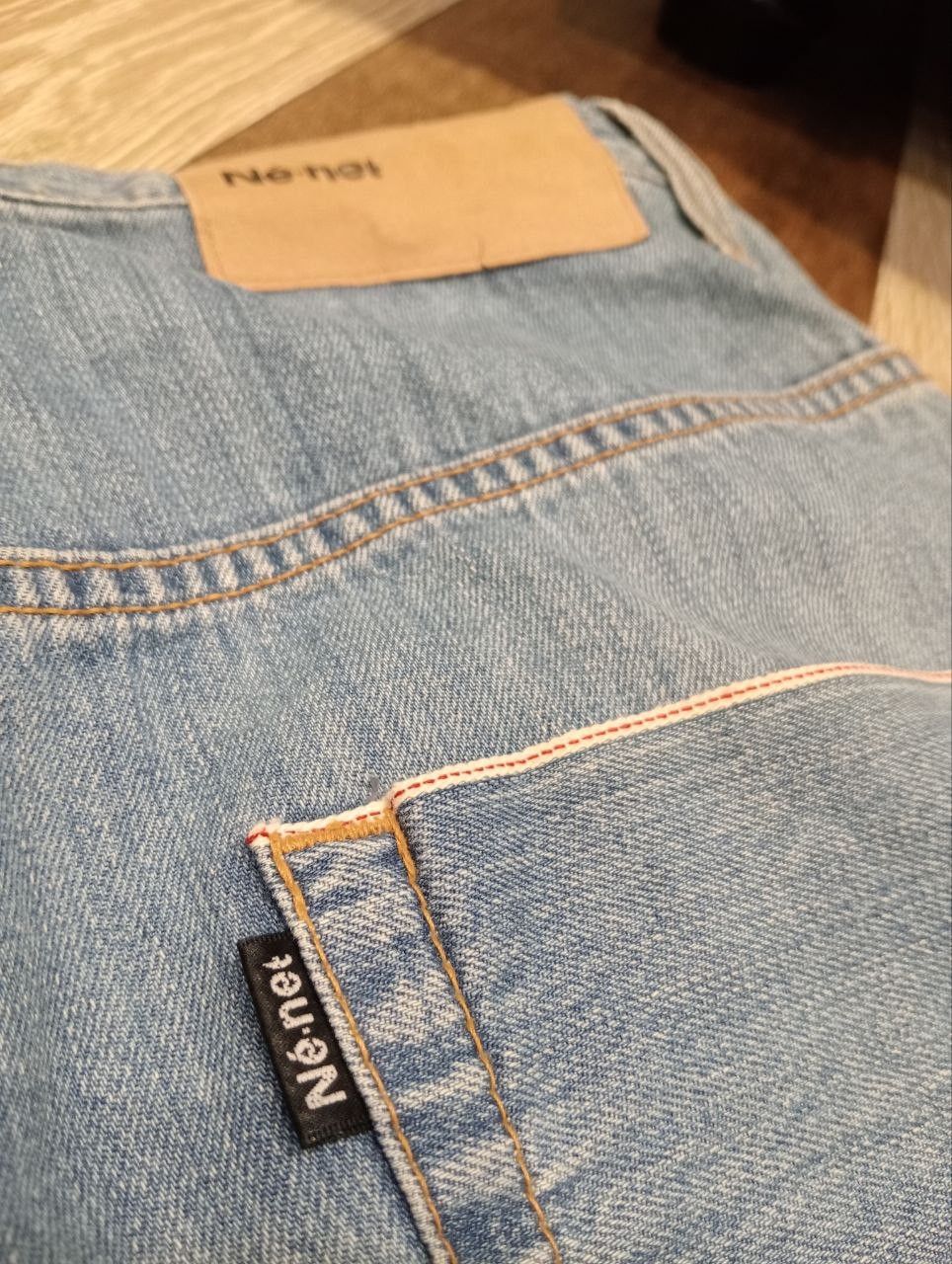 Ne-Net NE-NET ISSEY MIYAKE DISTRESSED BLUE DENIM PANTS Size US 30 / EU 46 - 11 Thumbnail