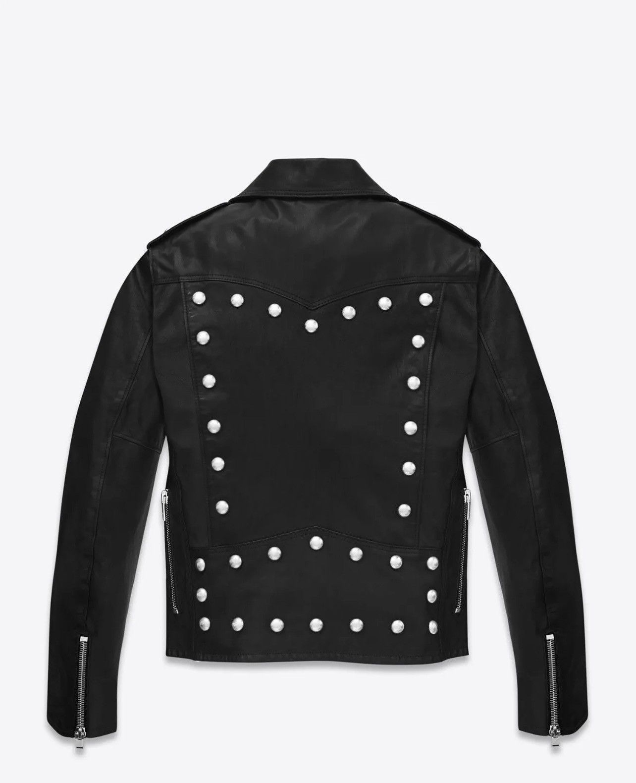 Saint Laurent Paris *RARE* Saint Laurent SS15 Stud Leather Jacket Sz.48 Size US M / EU 48-50 / 2 - 2 Thumbnail