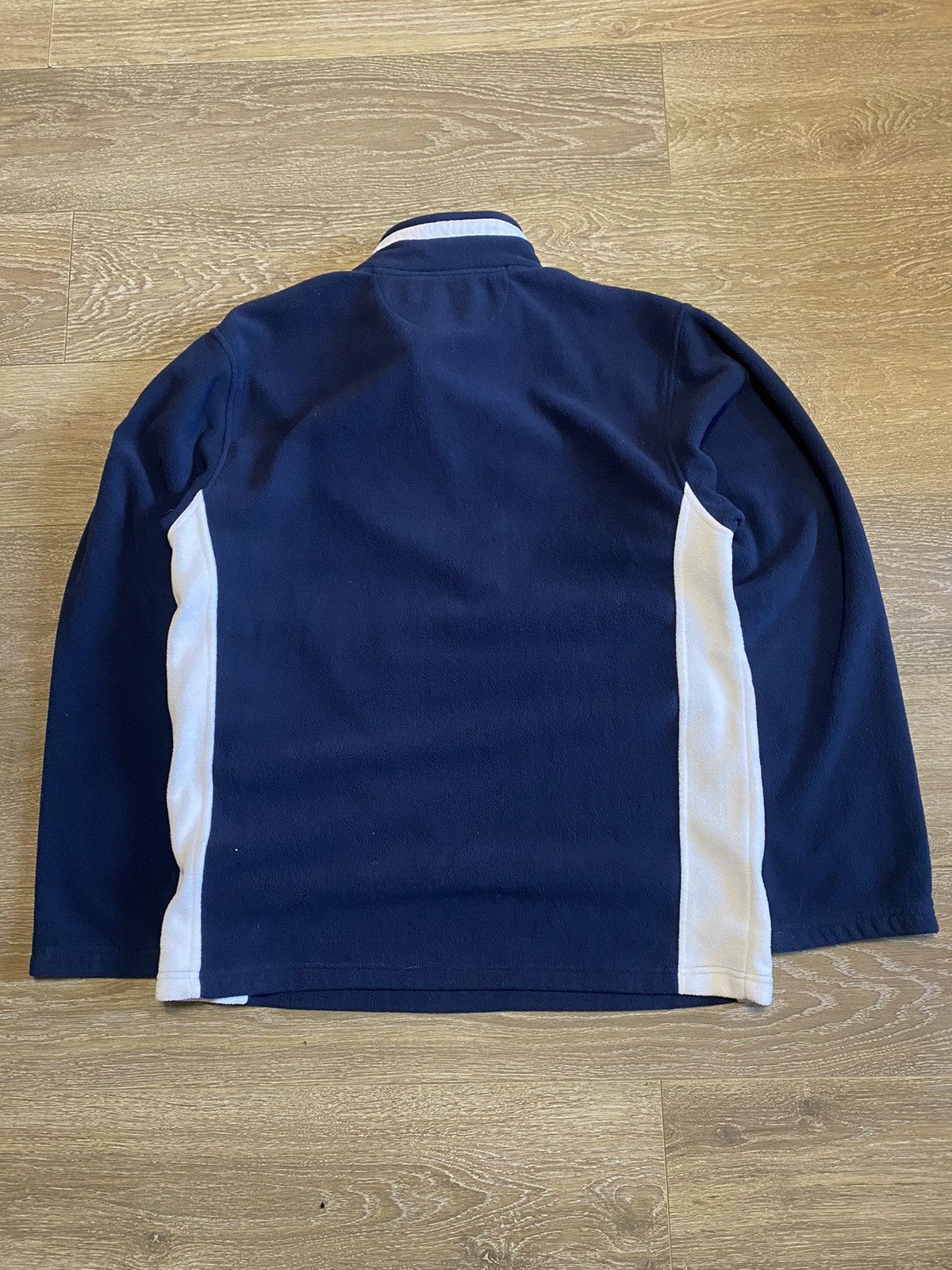 Japanese Brand × Vintage Vintage Scotland 1/4 Zip Navy Fleece Sweatshirt Size US L / EU 52-54 / 3 - 10 Thumbnail