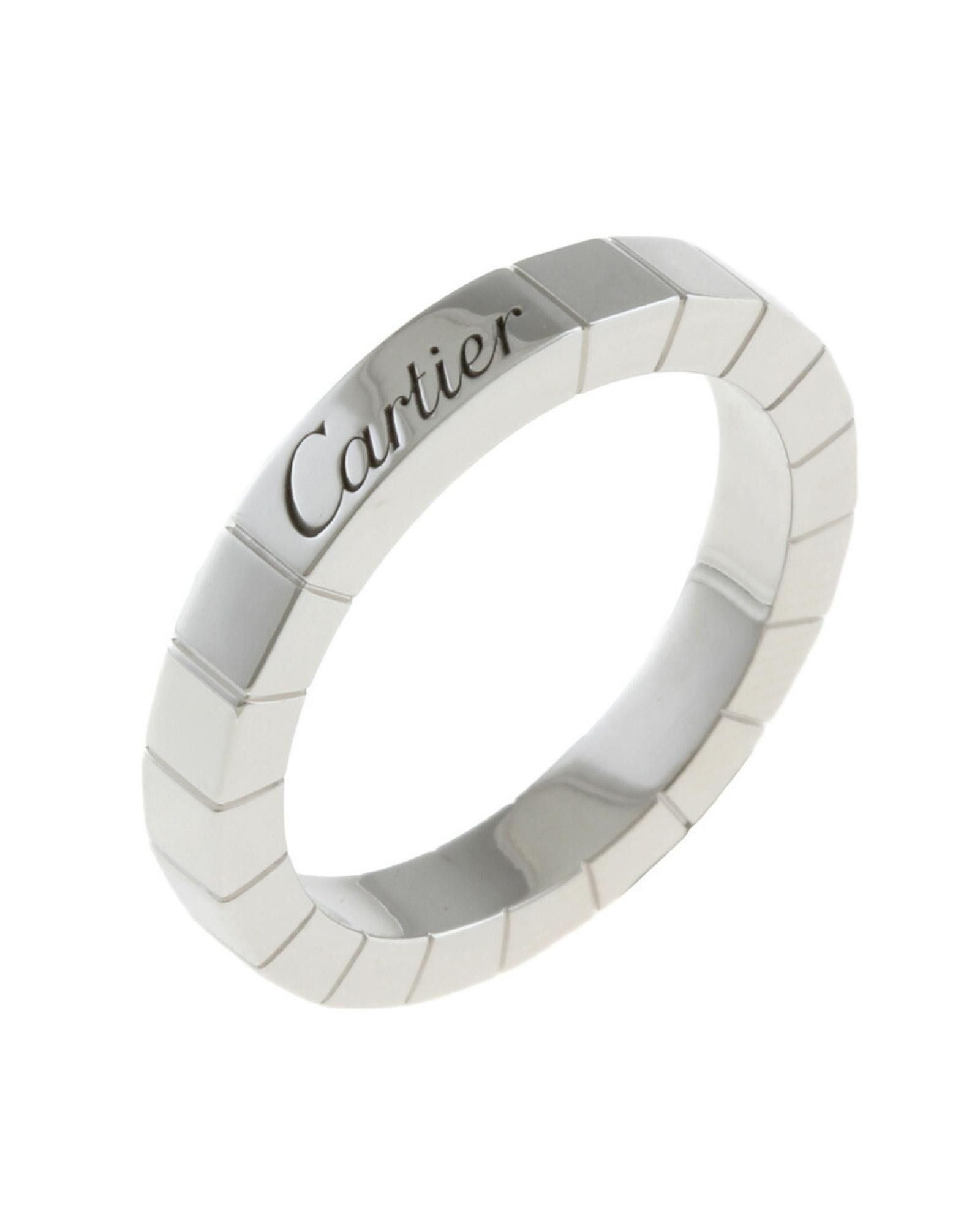 image of Silver White Gold Cartier Laniere Ring, Women's