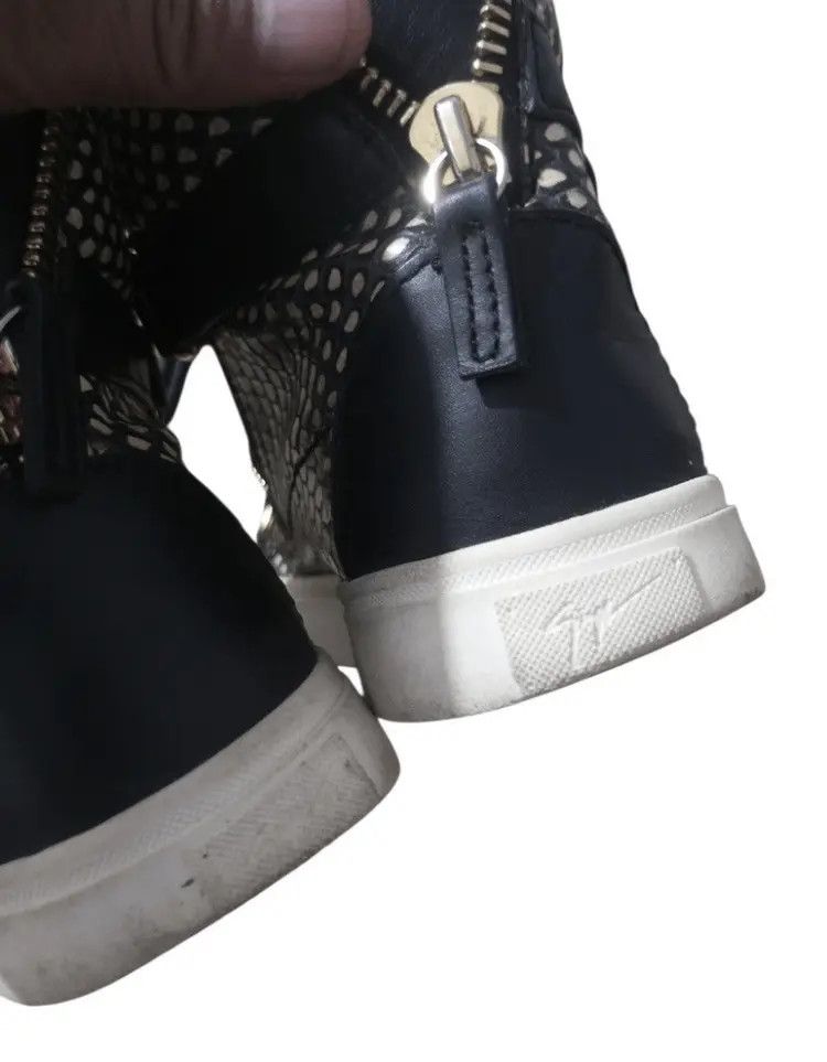Giuseppe Zanotti $1200 + Hi top leather sneakers Size US 5 / EU 37 - 7 Thumbnail