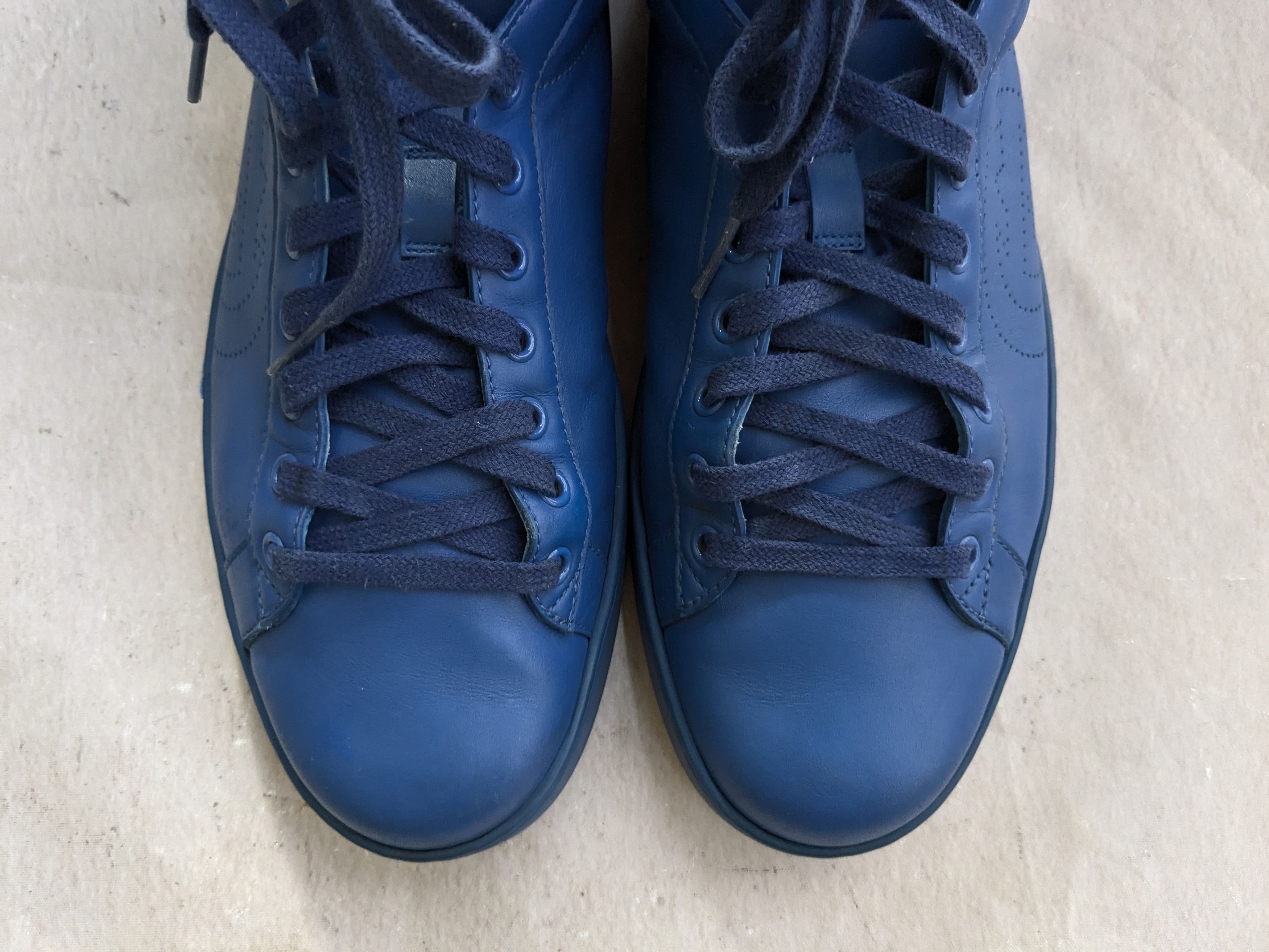 Gucci Gucci Ace Sneakers Blue 10.5 High Tops 625672 GG Size US 10.5 / EU 43-44 - 5 Thumbnail