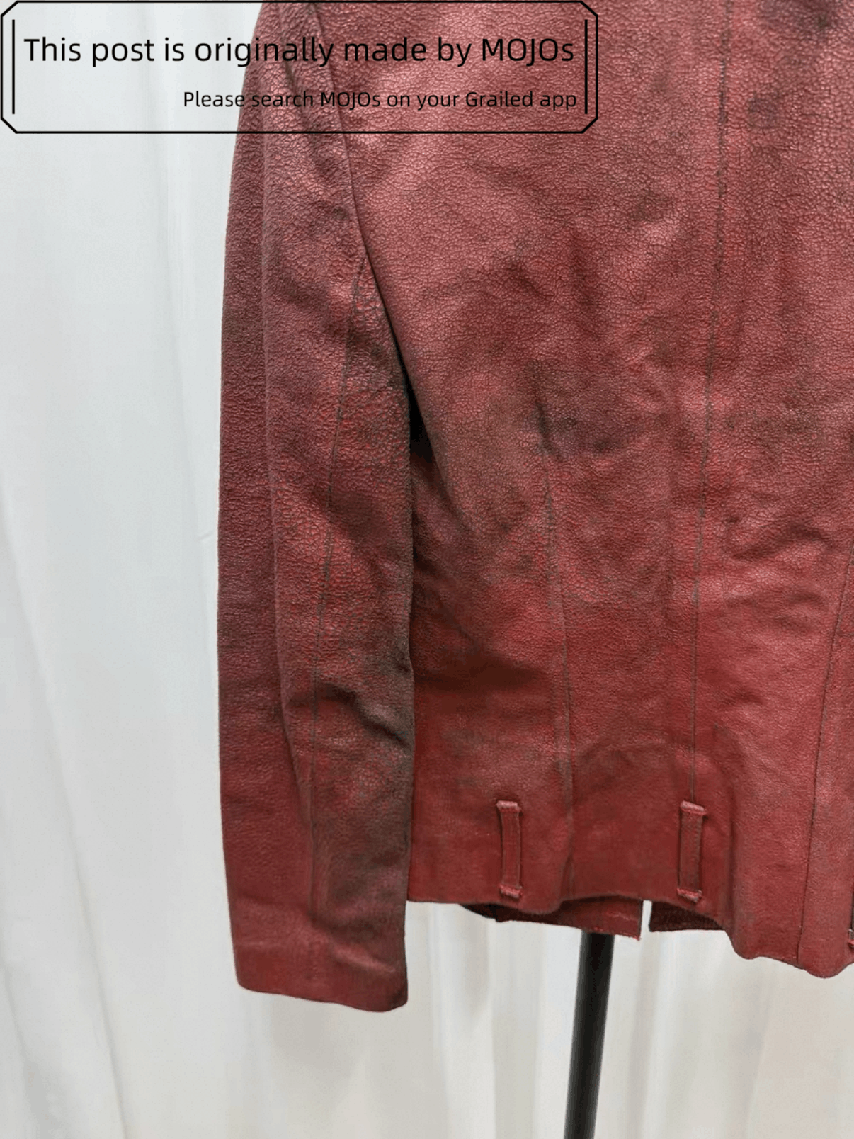 Ann Demeulemeester Sz 36 Ann Demeulemeester Splash Leather Jacket mojos Size US XS / EU 42 / 0 - 8 Thumbnail