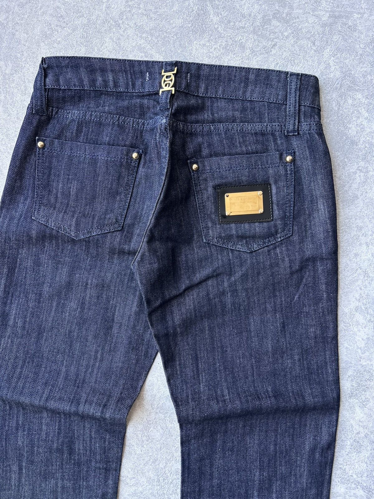 Dolce & Gabbana Dolce & Gabbana Y2K DG Metal Logo Italian Denim Jeans Size US 29 - 4 Thumbnail
