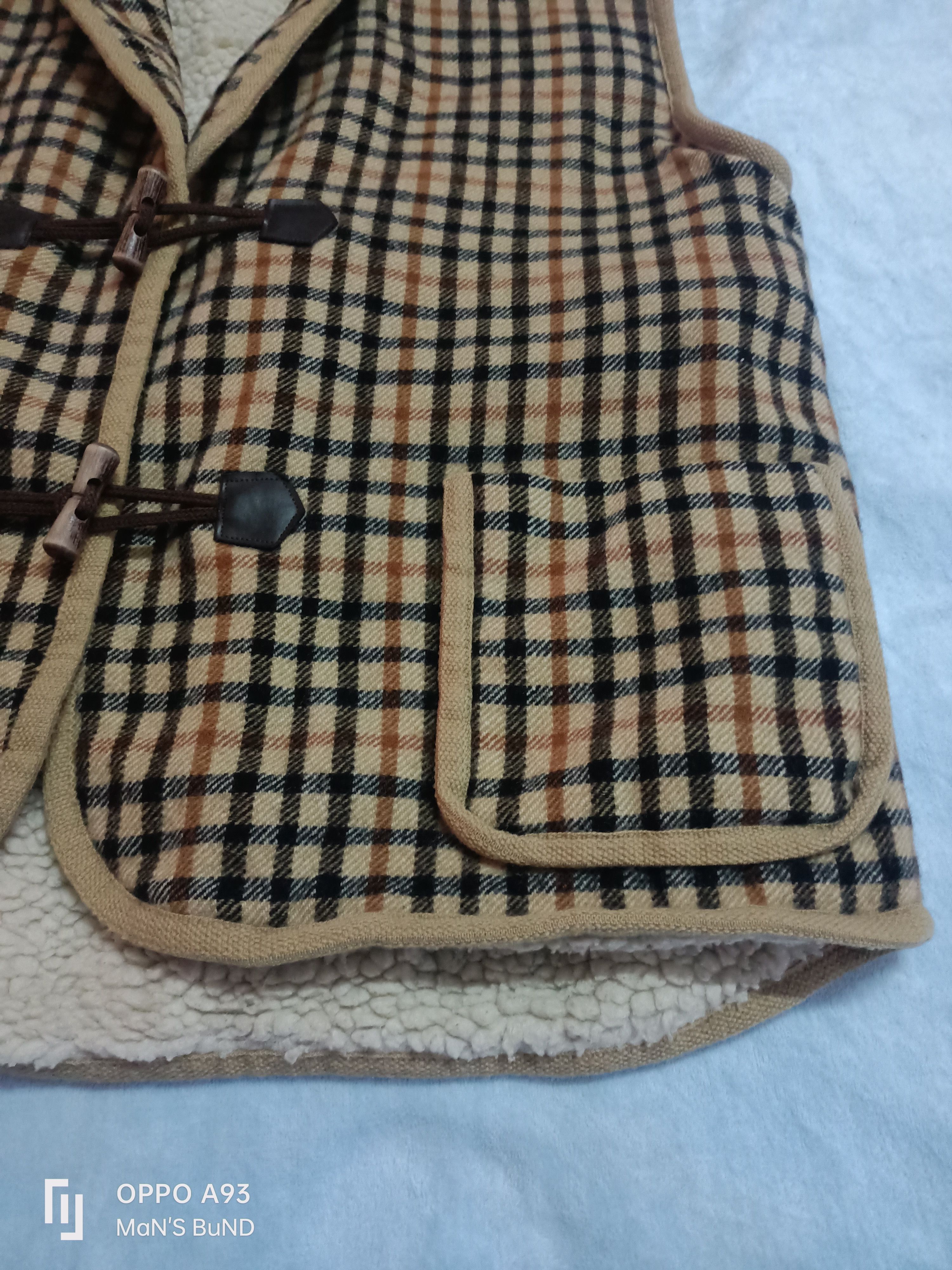DAKS × Japanese Brand × Vintage Vintage DAKS London iconic check Sherpa Vest Size US M / EU 48-50 / 2 - 3 Thumbnail