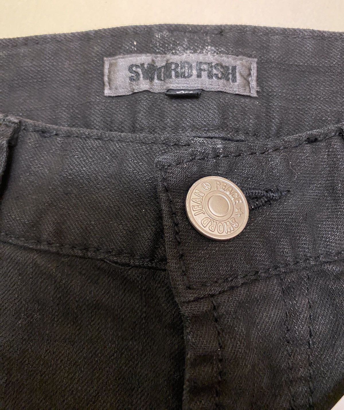 Japanese Brand Swordfish Studded Distressed Skinny Jeans Size 28" / US 6 / IT 42 - 8 Thumbnail