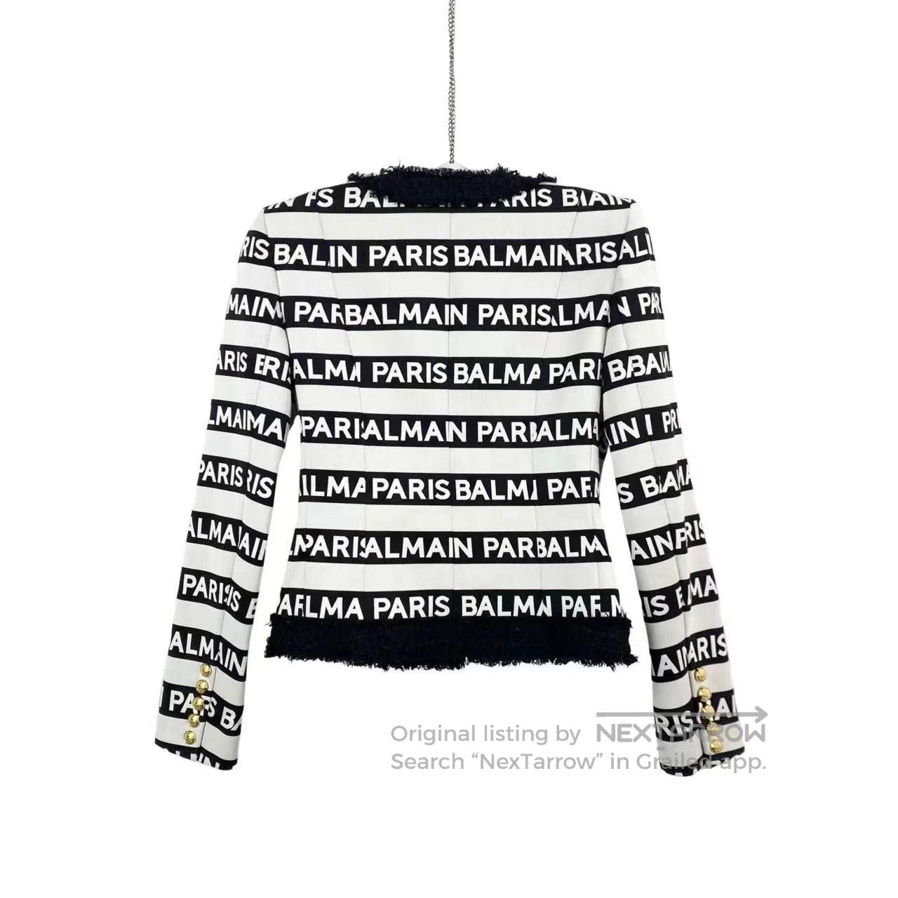 Balmain Balmain Barrage gold buckle jacket| Size XS / US 0-2 / IT 36-38 - 2 Thumbnail