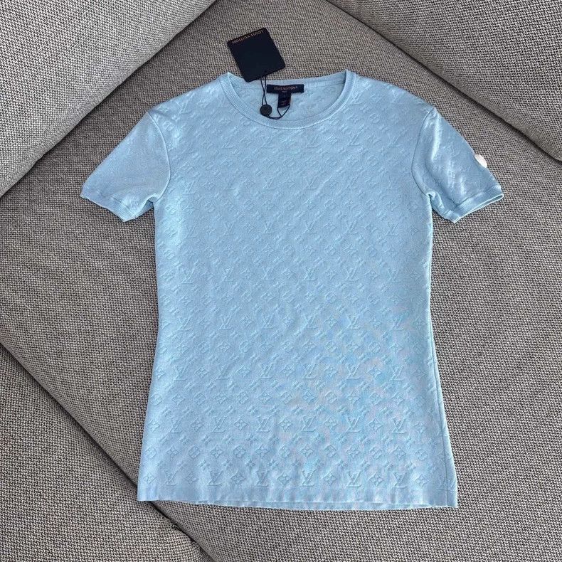 Louis Vuitton Louis Vuitton SS24 Logo Knit Short Sleeve Top - dmc Size US S / EU 44-46 / 1 - 1 Thumbnail