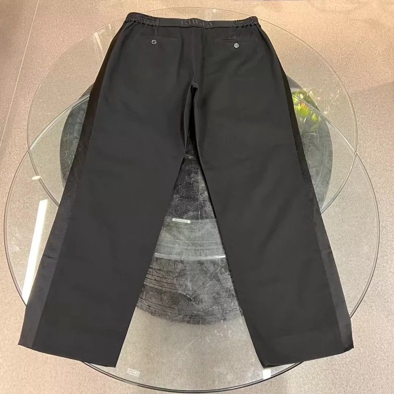 Gucci Stitching black trousers and casual trousers 2503-Nextarrow Size US 34 / EU 50 - 3 Thumbnail