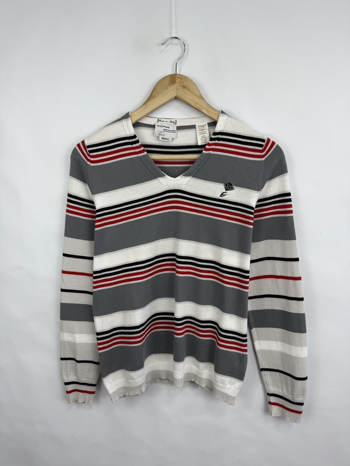 Energie 🇮🇹 Vintage 90s Energie Miss Sixty Diamond Logo Sweater Retro Size S / US 4 / IT 40 - 3 Thumbnail