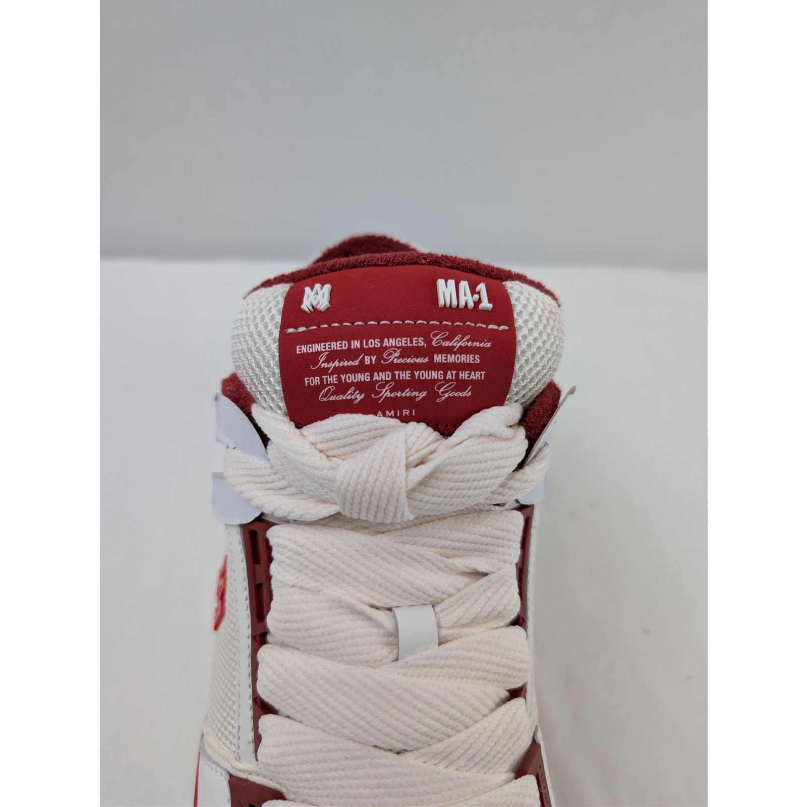 Amiri o1rshd1 Q:3 / MA-1 Low Top Sneakers in Red/White 44 Size US 11 / EU 44 - 17 Thumbnail