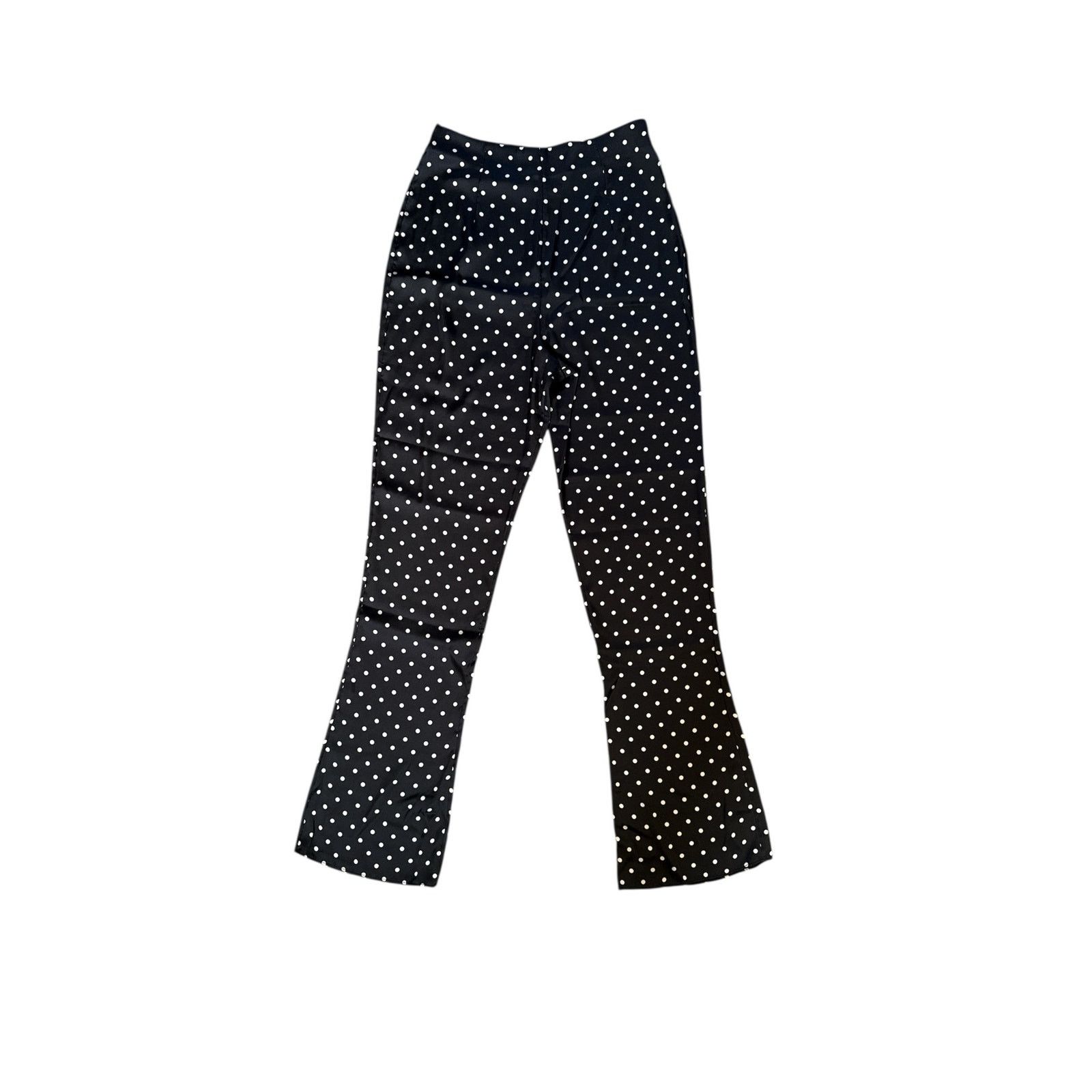 REVOLVE L’Academie X Revolve Womens Polka Dot Aiko Flare Satin Pant Size 26" / US 2 / IT 38 - 4 Thumbnail