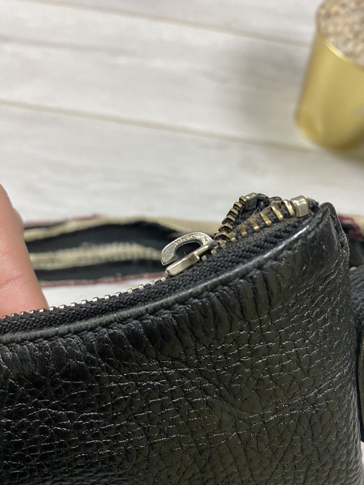 Burberry Burberry vintage leather bag check Size ONE SIZE - 10 Thumbnail