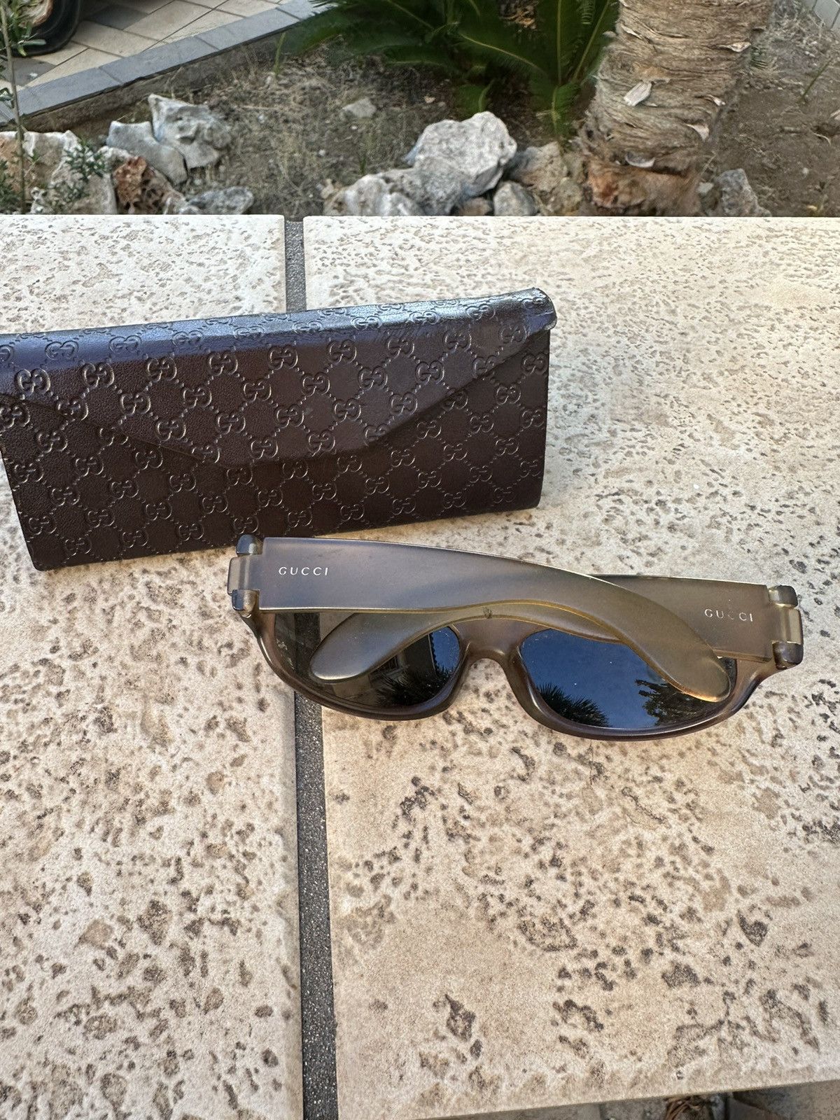 Gucci Gucci Sunglasses Beige Size ONE SIZE - 6 Thumbnail