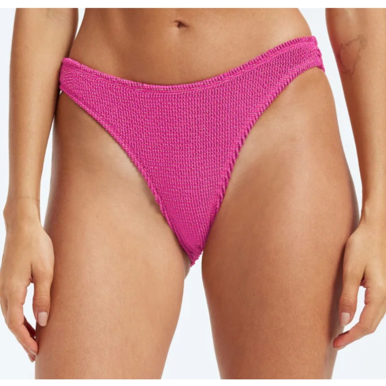Good American Good American Always Fits Sculpt Bikini Bottoms Pink 1/2 S/M Size ONE SIZE - 1 Thumbnail