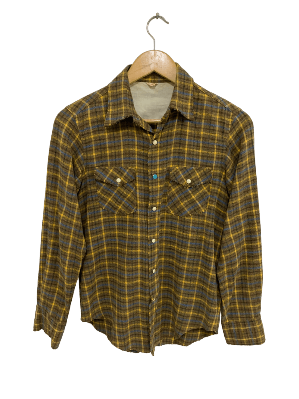 image of 45Rpm x Archival Clothing 45 Rpm Distressed Look Western Button Up Shirt, Women's (Size Medium)