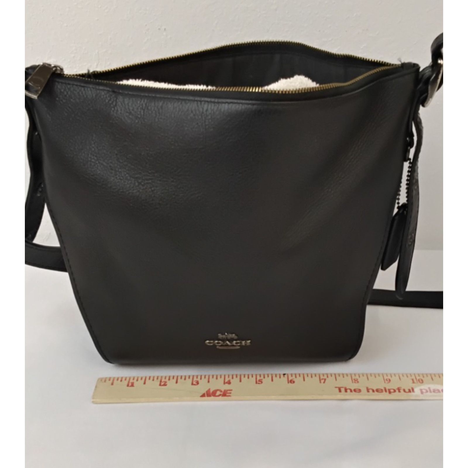 Coach Coach Dufflette Crossbody Bag Black Leather Purse 21377 Size ONE SIZE - 15 Thumbnail